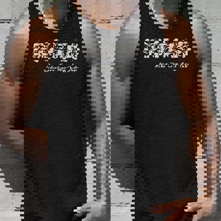 オアフ島サーフクラブ ハイハワイアンハイビスカスの花 ハワイフローラル タンクトップ 彼への贈り物