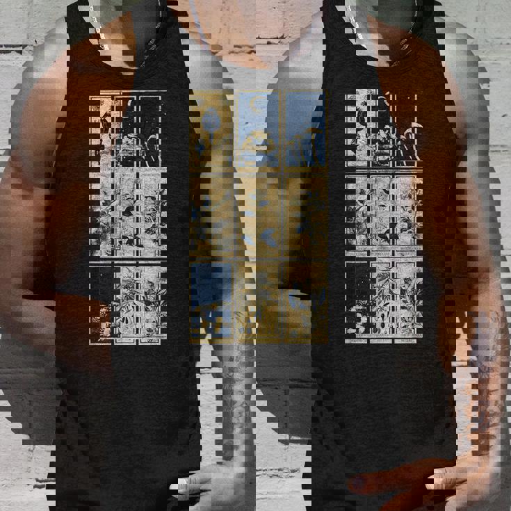 オカルト精神活性植物サイケデリックゴシック薬タロット タンクトップ 彼への贈り物