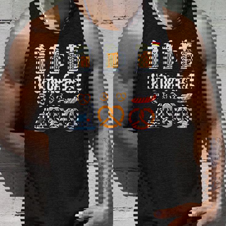 オクトーバーフェストをモチーフにしたビールジョッキ、ヴィースンのプレッツェル タンクトップ 彼への贈り物