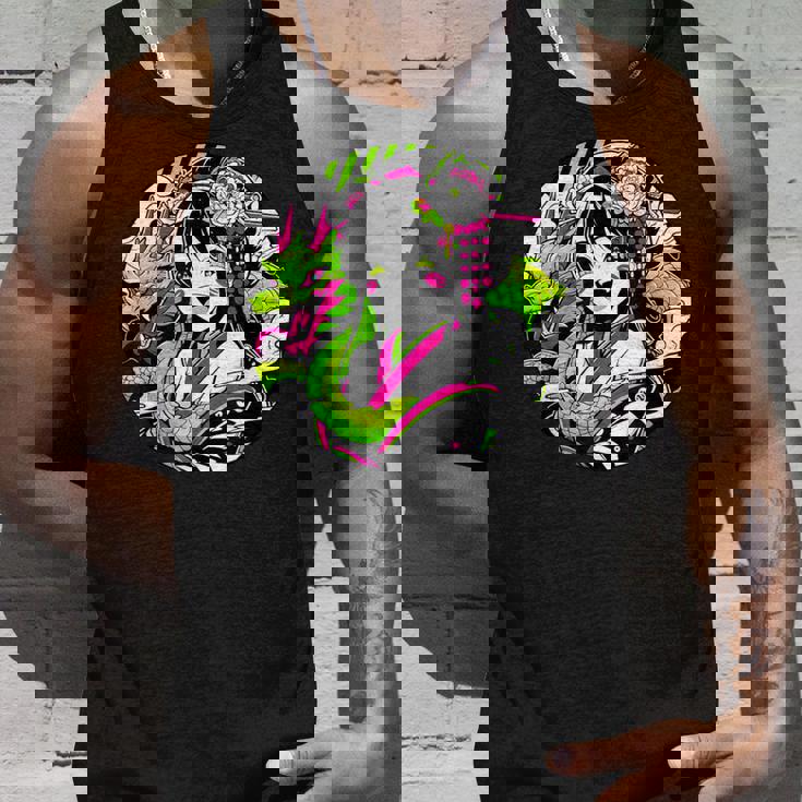 オタク愛好家のためのドラゴンボンド付きカワイイアニメ芸者 タンクトップ 彼への贈り物