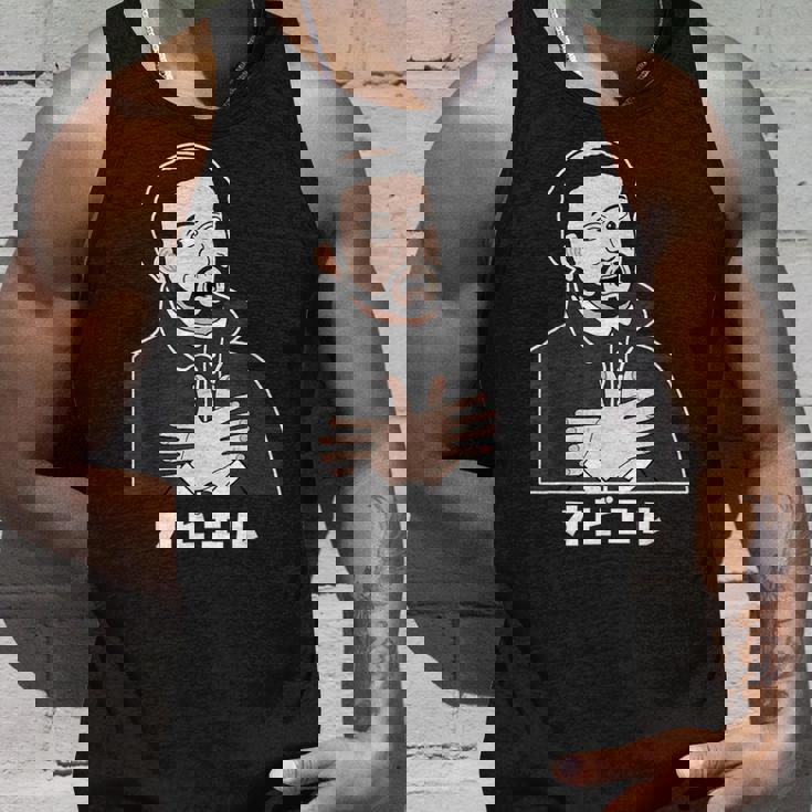 オビエル おもしろ ユーモア 歴史 ジョーク 恐怖 日本史 宣教師 怯える オビエル タンクトップ 彼への贈り物