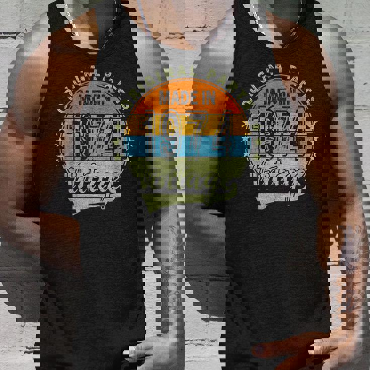 オリジナルパーツ 1974年生まれ ヴィンテージ 50歳 誕生日 レトロ タンクトップ 彼への贈り物