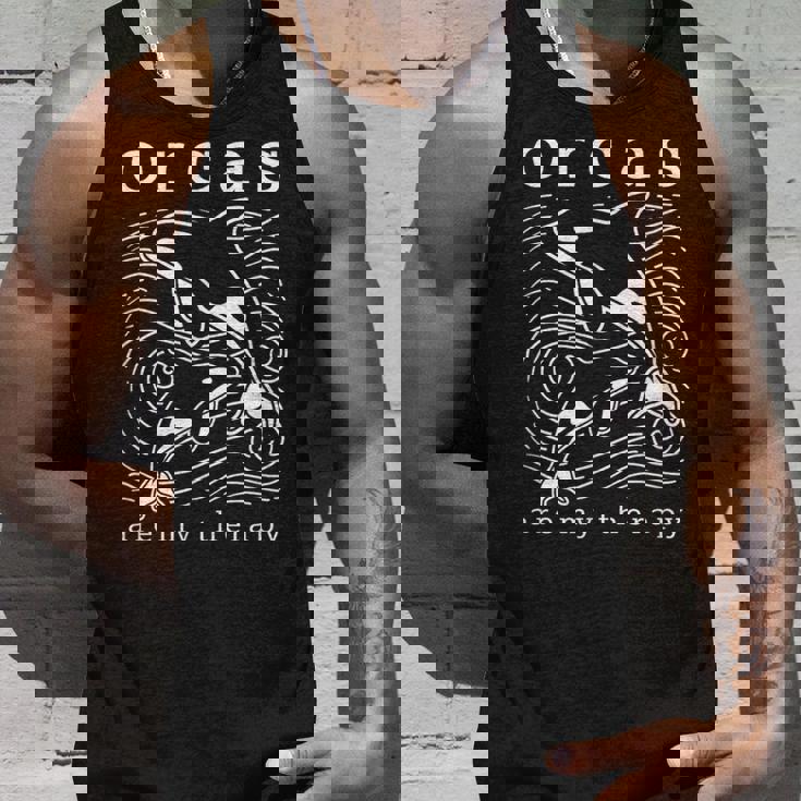 オルカのセラピー キュートなクジラ 面白い言葉 タンクトップ 彼への贈り物