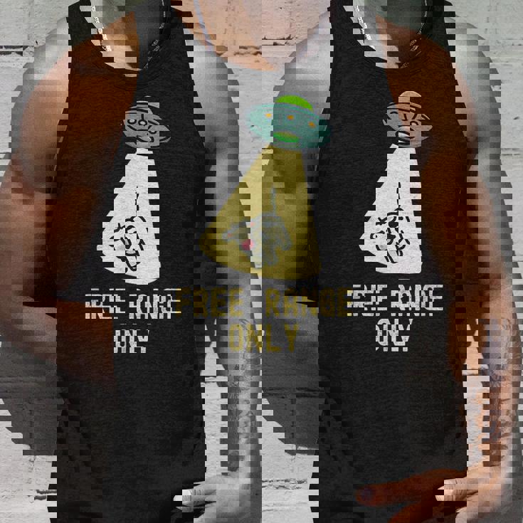 オーガニックフード 面白い Ufo エイリアン 誘拐牛 タンクトップ 彼への贈り物