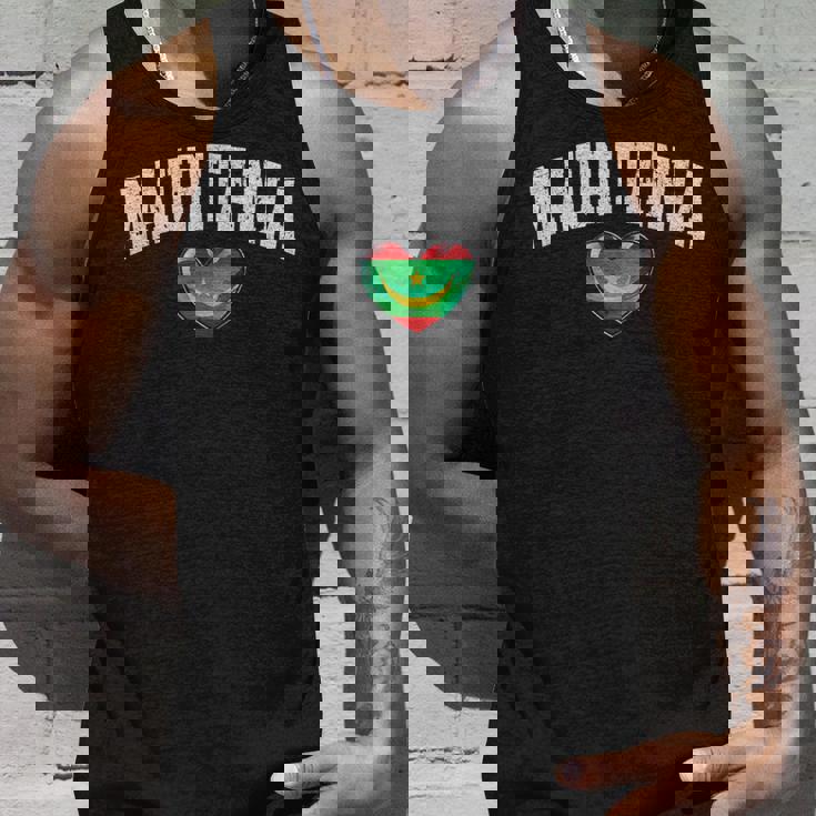 オーク フラッグ ハート オブ モーリタニア エンブレム National Pride & Unity タンクトップ 彼への贈り物