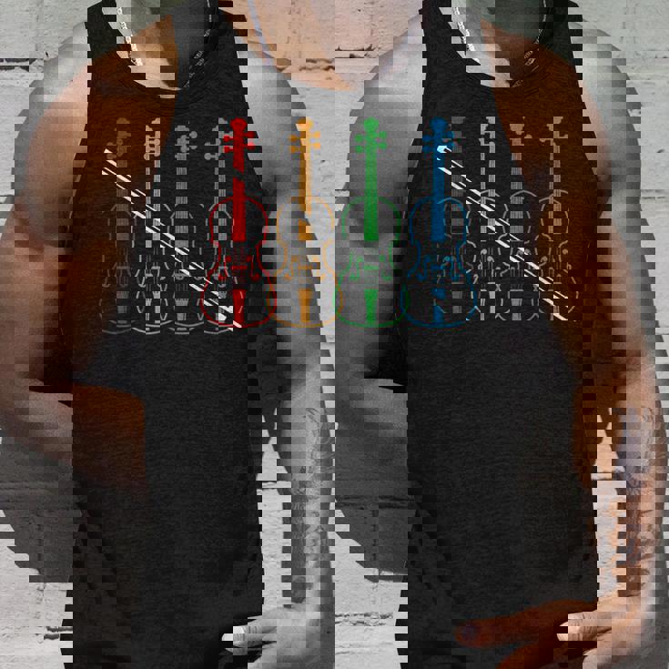 オーケストラ ヴァイオリン 奏者 音楽 ヴィンテージ 楽器 バイオリン タンクトップ 彼への贈り物