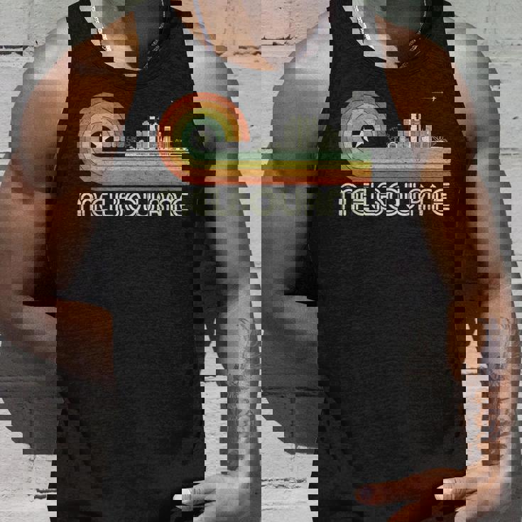 オーストラリア 休暇のお土産 レトロ ビンテージ スカイライン メルボルン タンクトップ 彼への贈り物