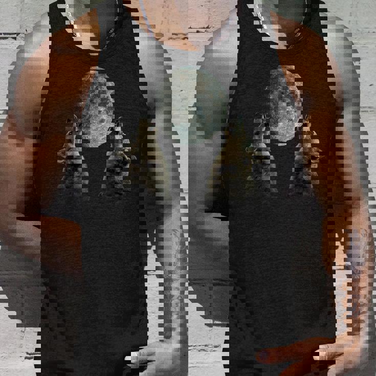 オーストラリアン・キャトル・ドッグ ハウリング・ムーン タンクトップ 彼への贈り物