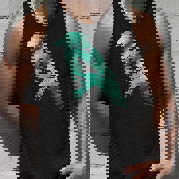 オーディンブラックカラスギフトバイキングレイヴンシルエット タンクトップ 彼への贈り物