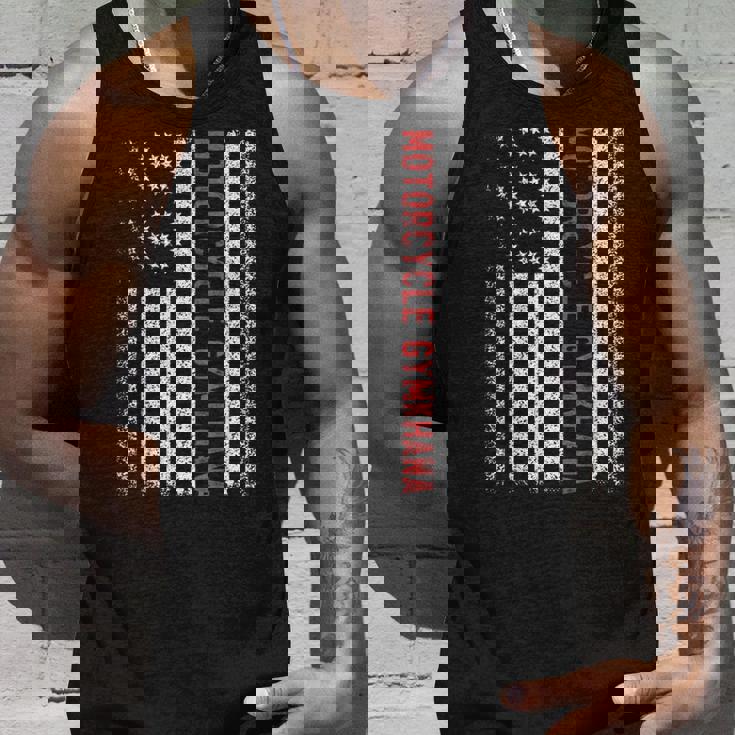 オートバイ ジムカーナ アメリカ国旗 7月4日 タンクトップ 彼への贈り物