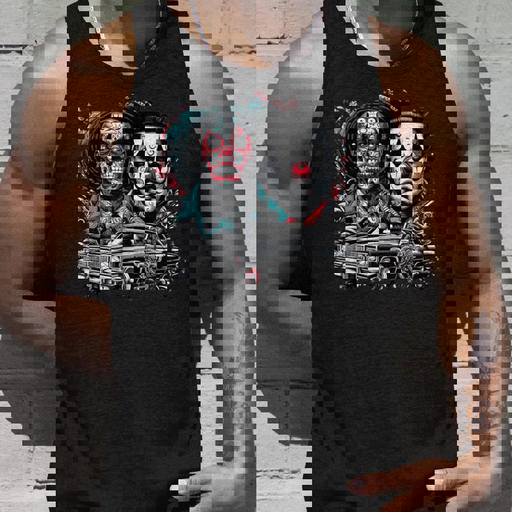 オールドスクールチョロチカーノギャングスターアート タンクトップ 彼への贈り物