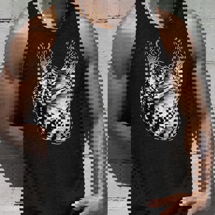 カエル ウシガエル ヒキガエル 炎 ブラックワーク タンクトップ 彼への贈り物