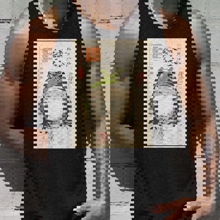 カエル浮世絵 アニメ 日本美術 タンクトップ 彼への贈り物