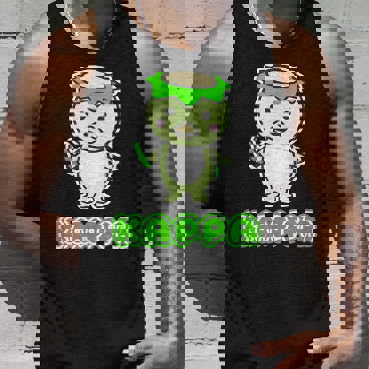 カッパ くん『セルフィー』河童【どうぶつフレンズ】きゅうり 妖怪 かわいい イラスト タンクトップ 彼への贈り物