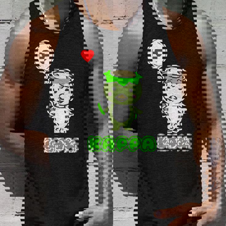 カッパくん『ハート』河童【どうぶつフレンズ】妖怪 ゆるくて かわいい キャラクター イラスト タンクトップ 彼への贈り物