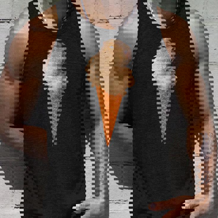 カピバラ アイスクリーム コーン おもしろ かわいい タンクトップ 彼への贈り物