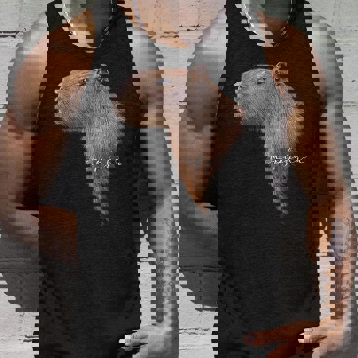 カピバラ グラフィック アート カピバラ Ro Ro Ro歯動物 アニマル ラバー タンクトップ 彼への贈り物