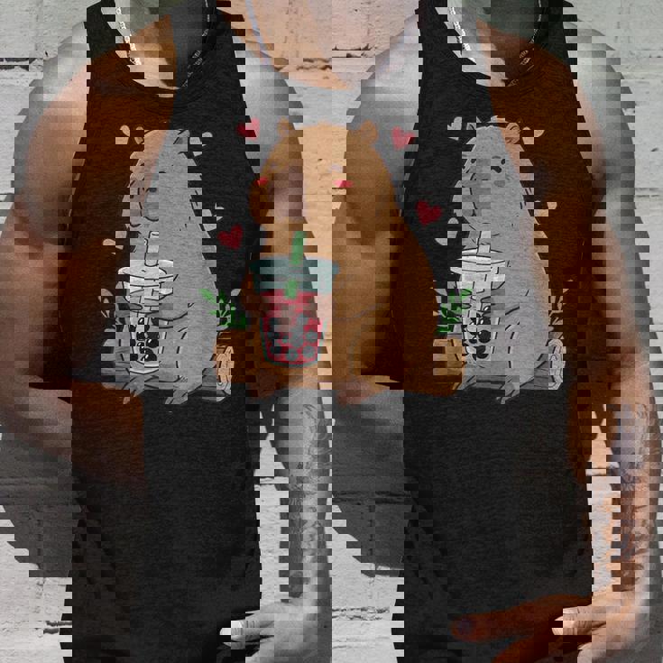 カピバラ ボバ バブルティー キッズ ガールズ キッズ カワイイ カピバラ タンクトップ 彼への贈り物