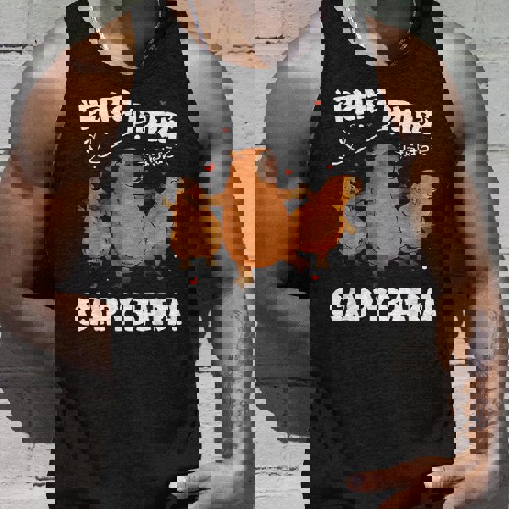 カピバラ好きファニーパラパラカピバラ タンクトップ 彼への贈り物