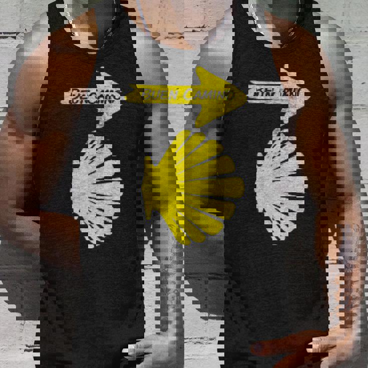 カミーノデサンティアゴの巡礼のシンボル、ブエンカミノシェル タンクトップ 彼への贈り物