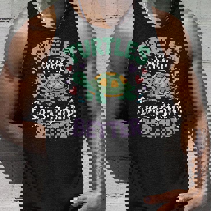 カメがすべてを良くするかわいい陸亀 タンクトップ 彼への贈り物