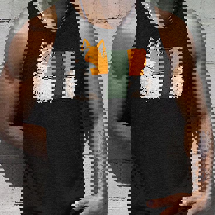 カワイイ かわいい 寿司 コーギー コーギー好き タンクトップ 彼への贈り物