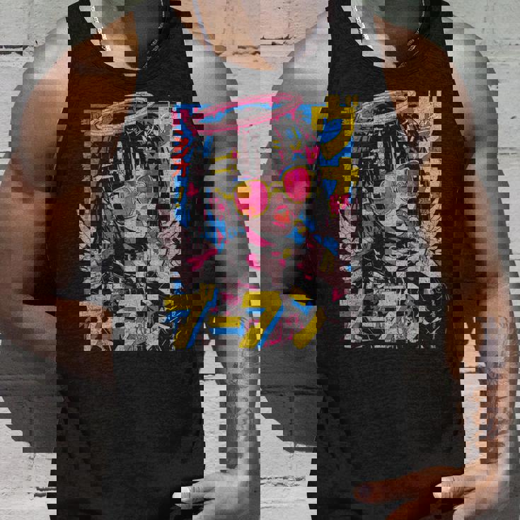 カワイイ ストリートウェア ヒップホップ Hip Hop サイバーパンク エンジェル テックウェア マンガ アニメ タンクトップ 彼への贈り物