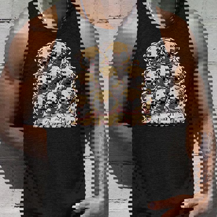 カワイイアニメ パグ 犬 キッズ ガールズ タンクトップ 彼への贈り物