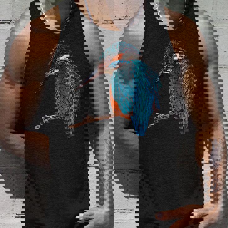 カワセミ 動物モチーフ 動物の顔 鳥モチーフ 動物モチーフ 鳥 カワセミ タンクトップ 彼への贈り物