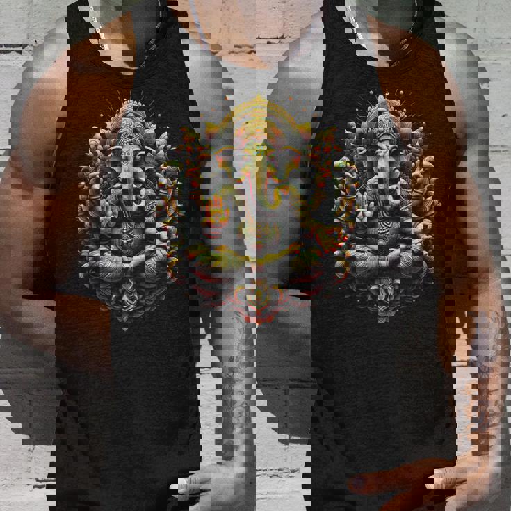 ガネーシュ ヨガ ヒンドゥー教 象 神 ガネーシャ プージャ ナマステ タンクトップ 彼への贈り物