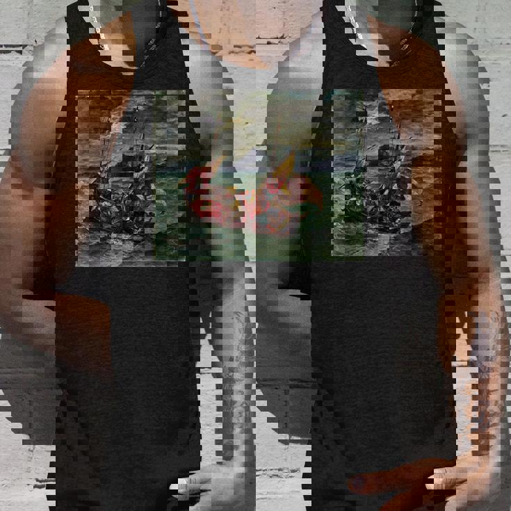 ガリラヤの海のキリスト ユージン・ドラクロワ タンクトップ 彼への贈り物