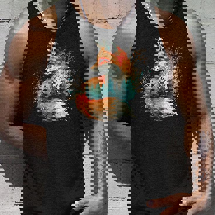 キツネアート タンクトップ 彼への贈り物