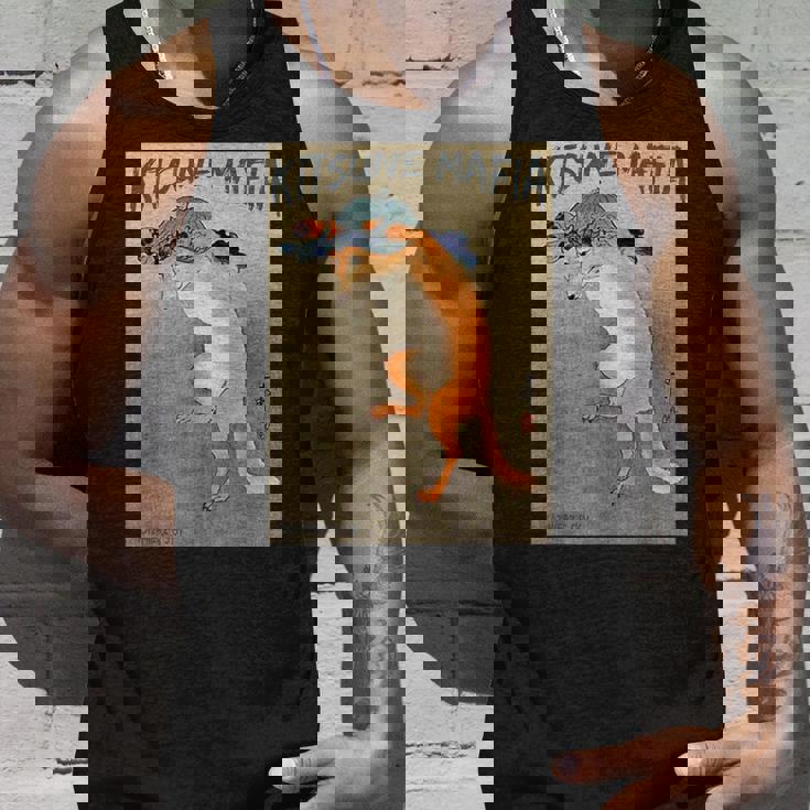 キツネマフィア アニメ 九尾狐魂 浮世絵 日本語 タンクトップ 彼への贈り物