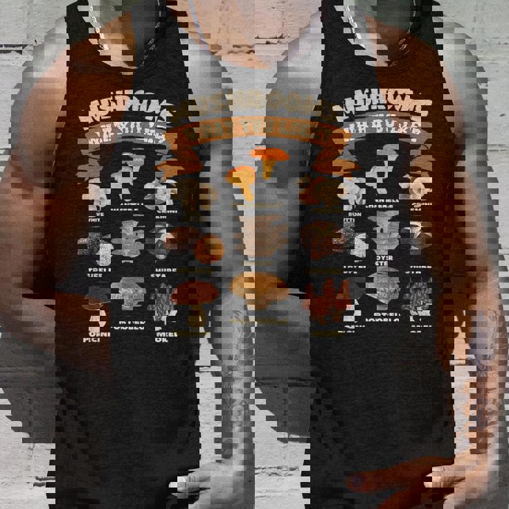 キノコ、好きなものキノコの種類 タンクトップ 彼への贈り物