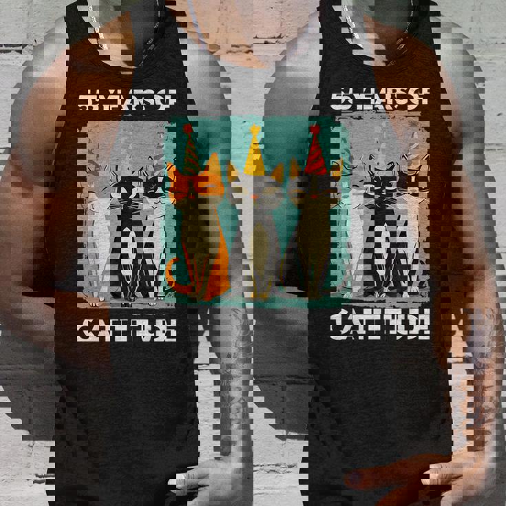 キャティチュード55歳 55歳の誕生日 猫好き 55歳 タンクトップ 彼への贈り物