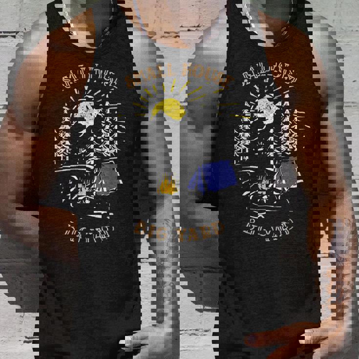 キャンプ スモールハウス ビッグヤード 山岳 キャンプファイヤー テント キャンプ タンクトップ 彼への贈り物