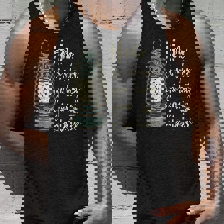 キャンプランタン 面白いキャンプ アウトドア用 ビンテージ タンクトップ 彼への贈り物