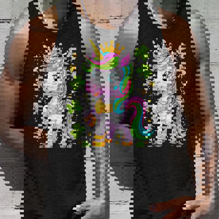 キュート レプリコーン ユニコーン シャムロック 聖パトリックデー ガールズ キッズ タンクトップ 彼への贈り物