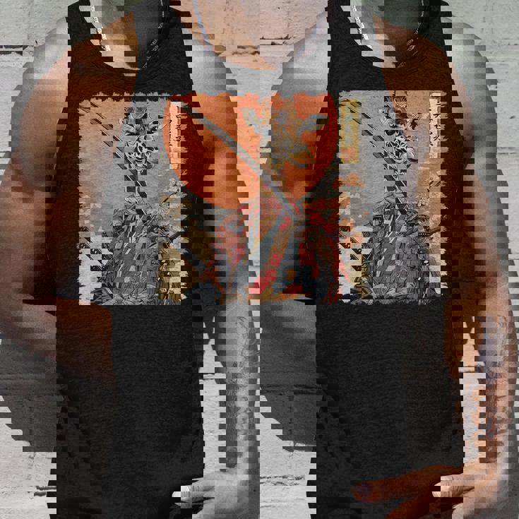 キリン 動物 日本美術 侍 浮世絵 タンクトップ 彼への贈り物