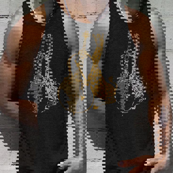 キリン 演奏 チェロ おもしろい 動物 チェリスト ロック ミュージシャン アート タンクトップ 彼への贈り物