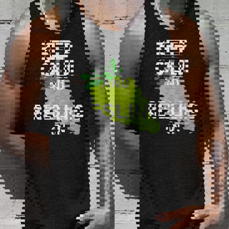 キープ・カームとリースリング・オン・ワイン タンクトップ 彼への贈り物