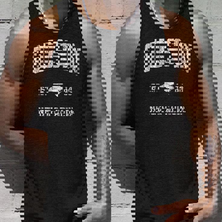 ギブソン ノースカロライナ Nc ビンテージ アスレチック スポーツデザイン タンクトップ 彼への贈り物