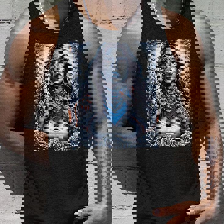 ギャングガール ヒップホップ チカーノデザイン タンクトップ 彼への贈り物