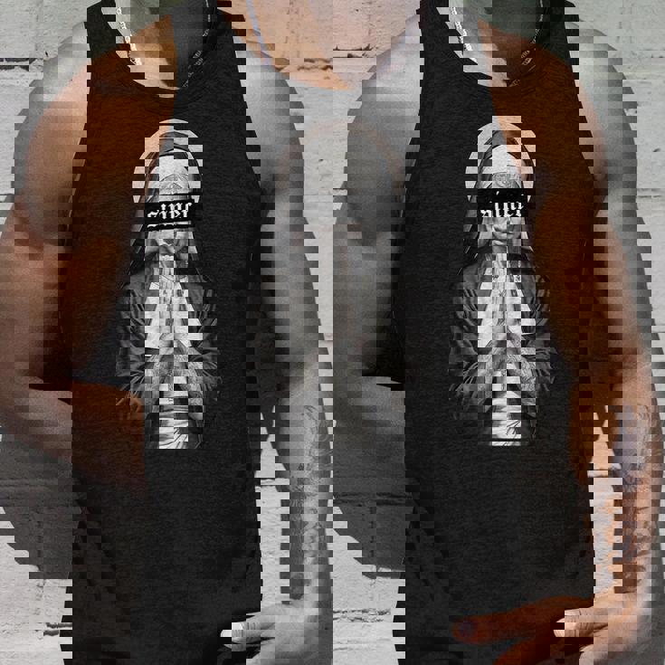 ギャングスター 修道女 入れ墨 尼僧 タトゥーアート ストリートウェア ヒップホップ タンクトップ 彼への贈り物