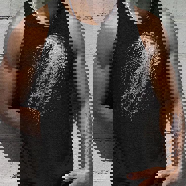 クラゲ 動物 モチーフ イラスト クラゲ タンクトップ 彼への贈り物