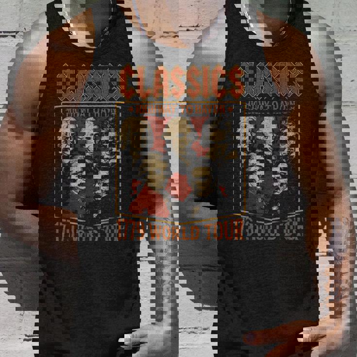 クラシック作曲家ツアー、面白クラシック音楽パロディー タンクトップ 彼への贈り物