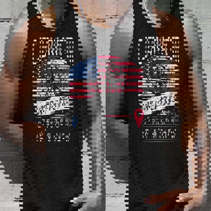 クリアウォーター アメリカ国旗 Gps座標 クリアウォーター タンクトップ 彼への贈り物