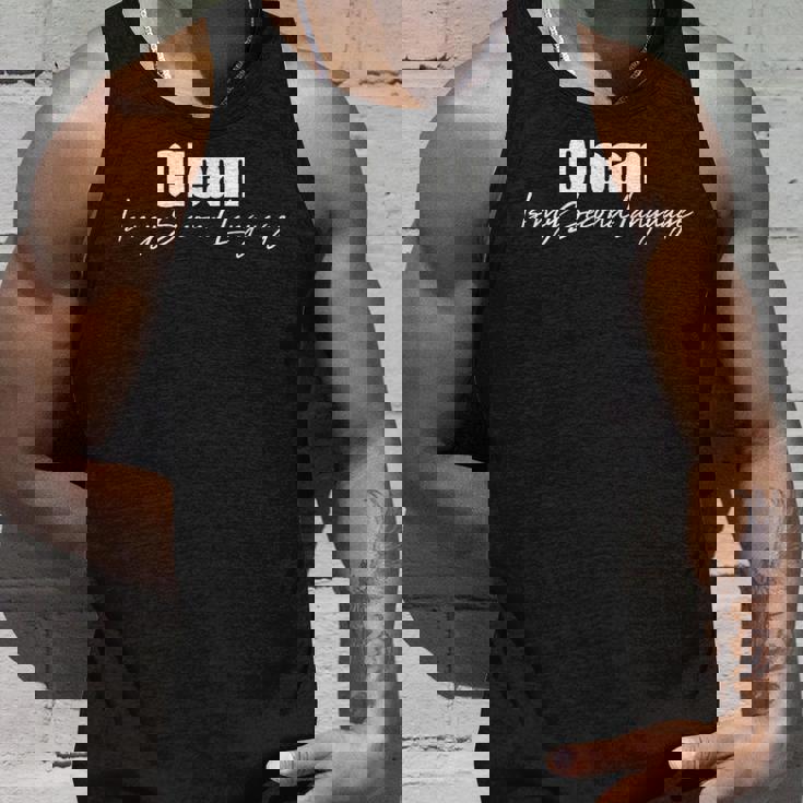 クリーンイズマイセカンドランゲージ タンクトップ 彼への贈り物