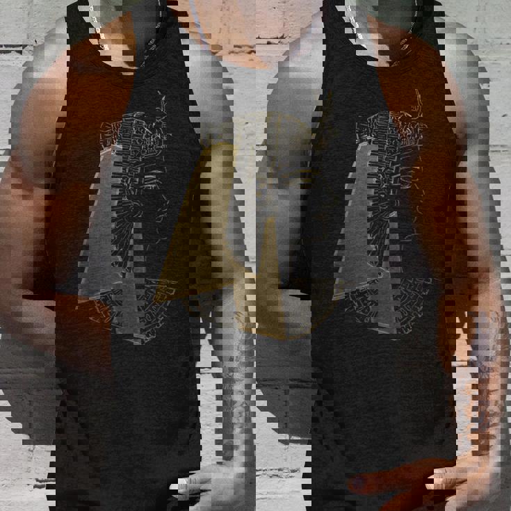 クレオパトラ 古代エジプト女王 ゴールデンファラオ アートデザイン タンクトップ 彼への贈り物