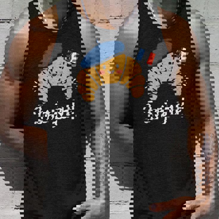 クロワッサン フランス語格言 フランス ベーキング 朝食 面白い タンクトップ 彼への贈り物